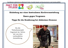 Kochworkshop Essen gegen Vergessen in Bernau am 9. September